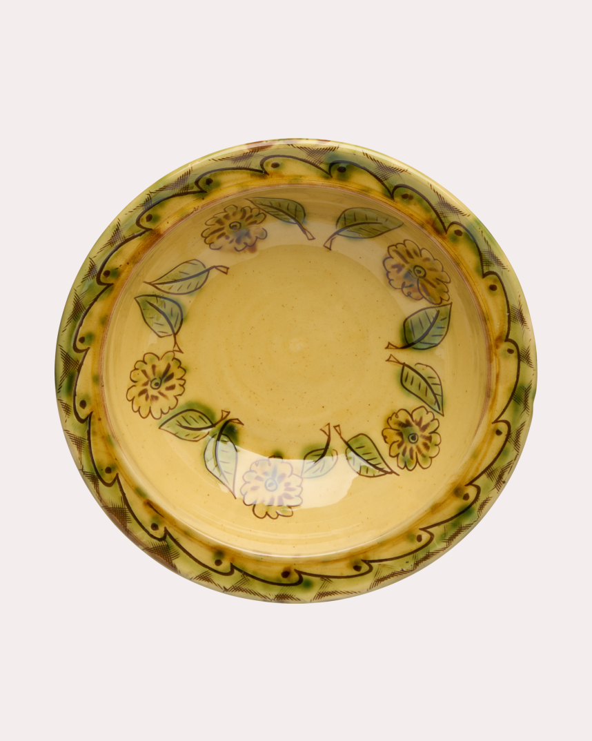 Flowers & Leaves - Bowl by Jim and Dominique Keeling Whichford Pottery