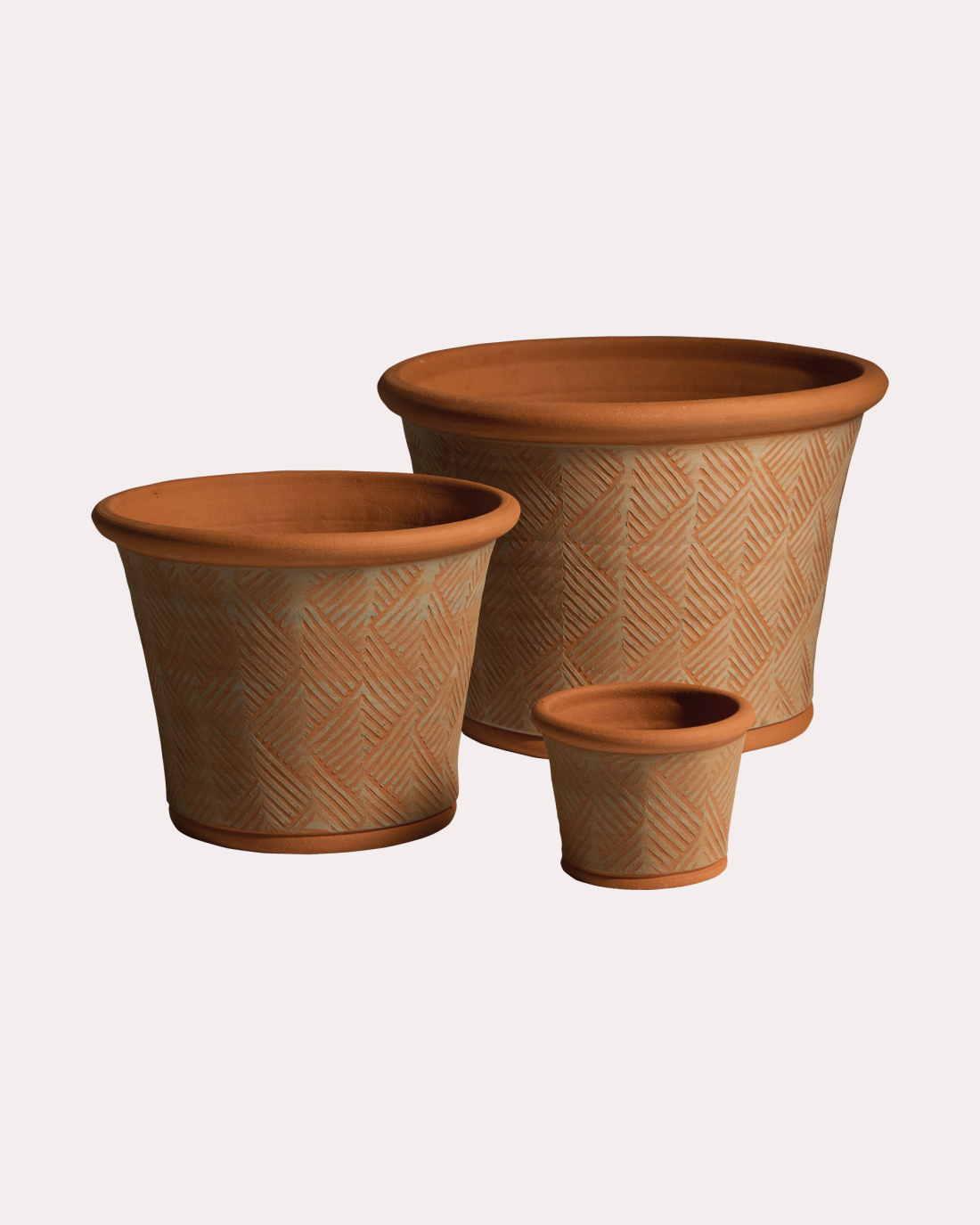 Set of Zig Zag Planters