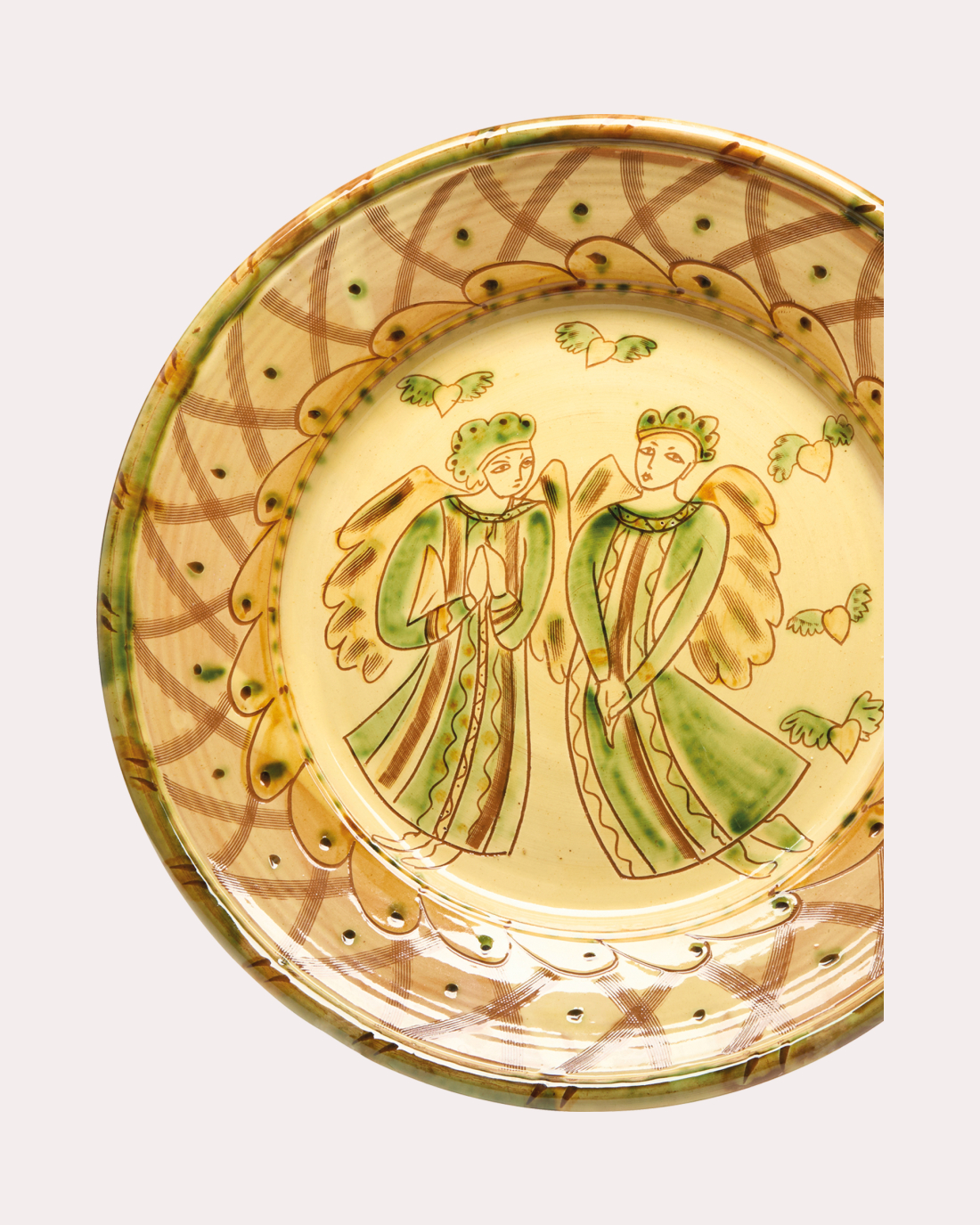 Angels & Hearts by Jim and Dominique Keeling Whichford Pottery