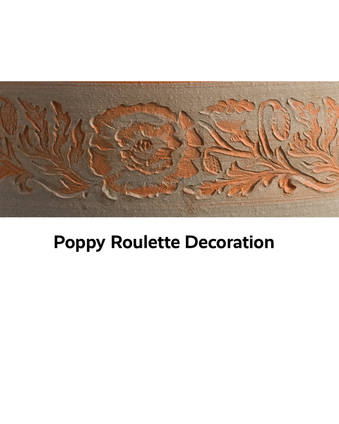 Poppy roulette decoration 