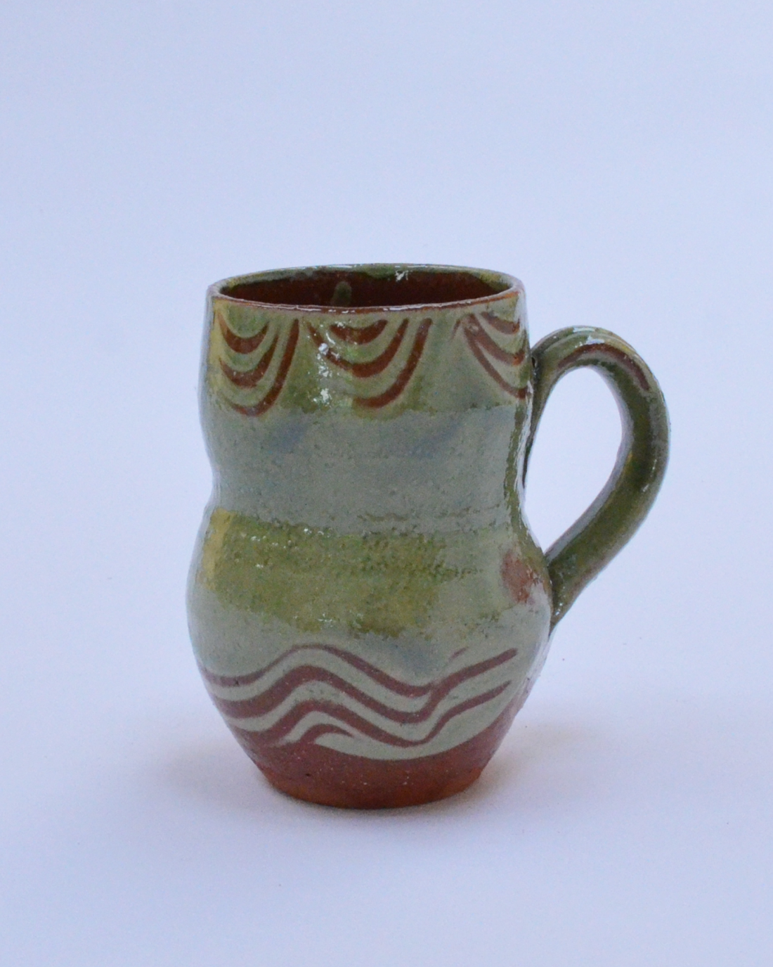 Adam Keeling Green Slipware Mug