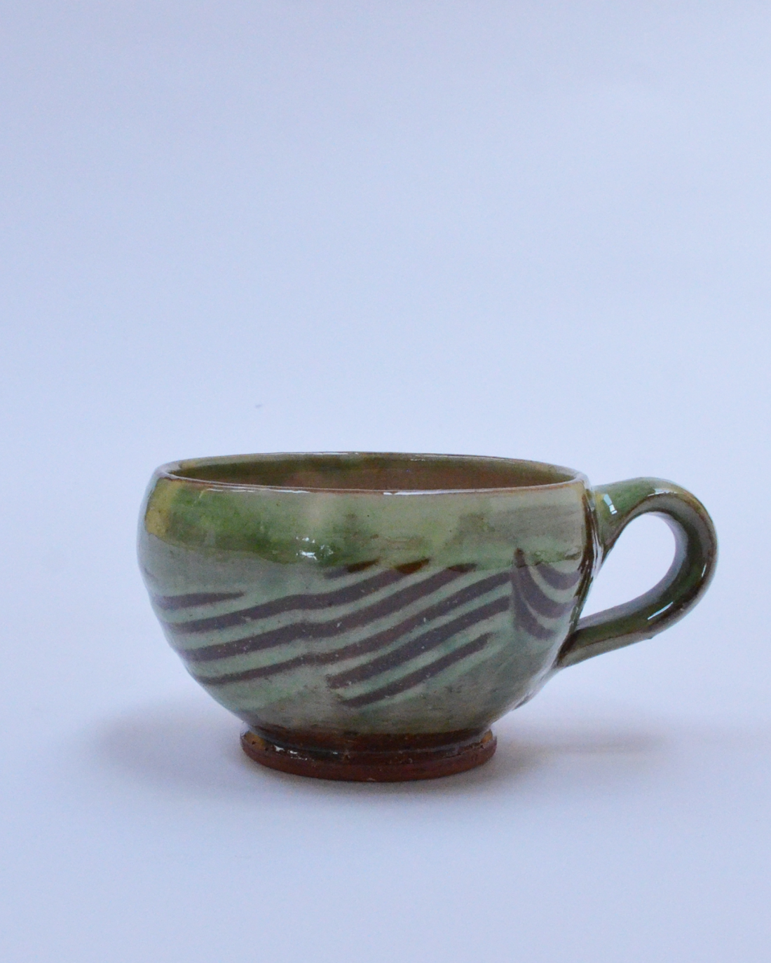 Adam Keeling Green Slipware cups