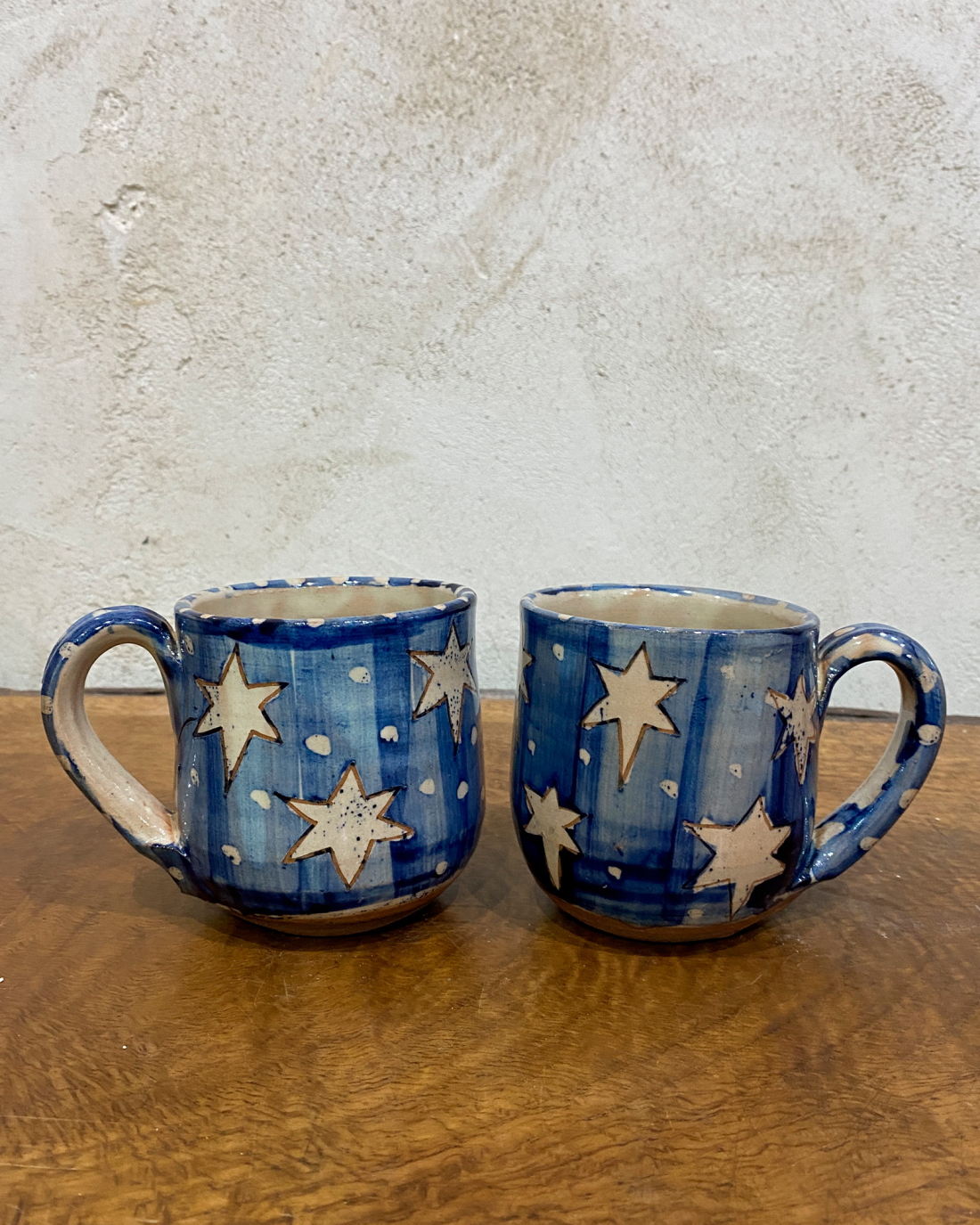 Snow and Stars - Two Mugs