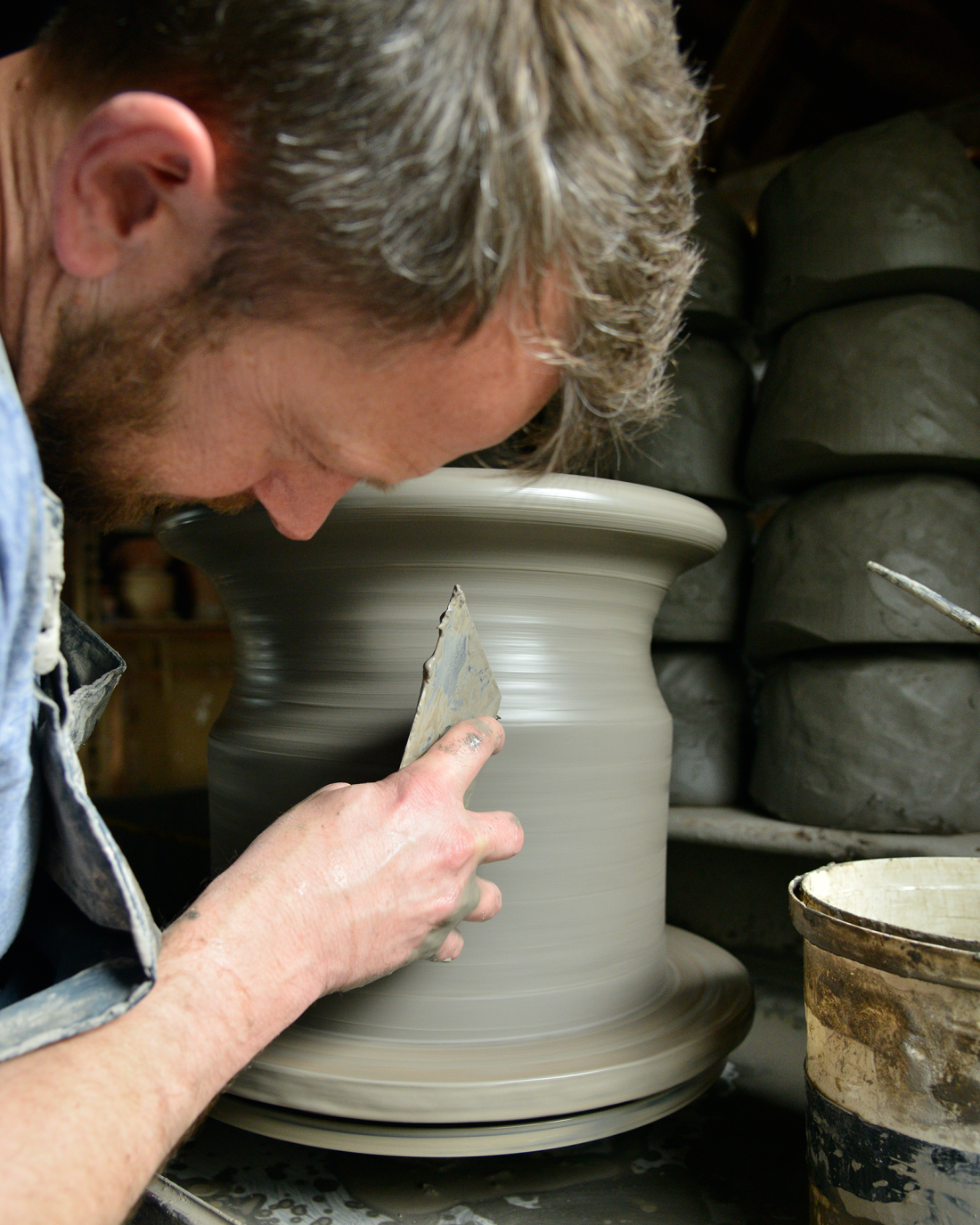Throwing a Snowdrop Pot
