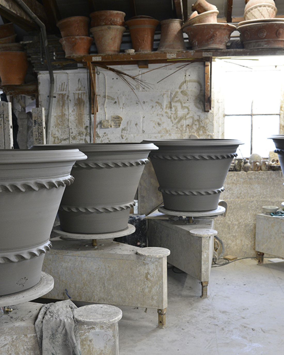 Double Pastry Pots Whichford Pottery Statement Planters