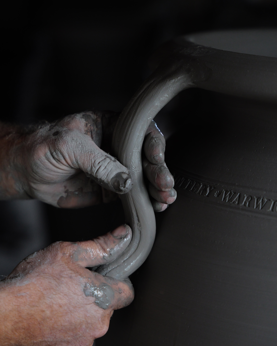 Handle detail on Adam Keeling Jar